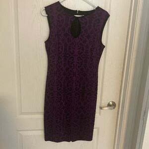 Elegant Purple Sleeveless Dress